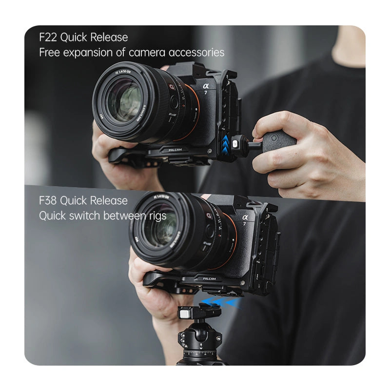 FALCAM F22&F38 Quick Release L-Bracket For SONY A7M5/A7R5/A7M4/A7S3