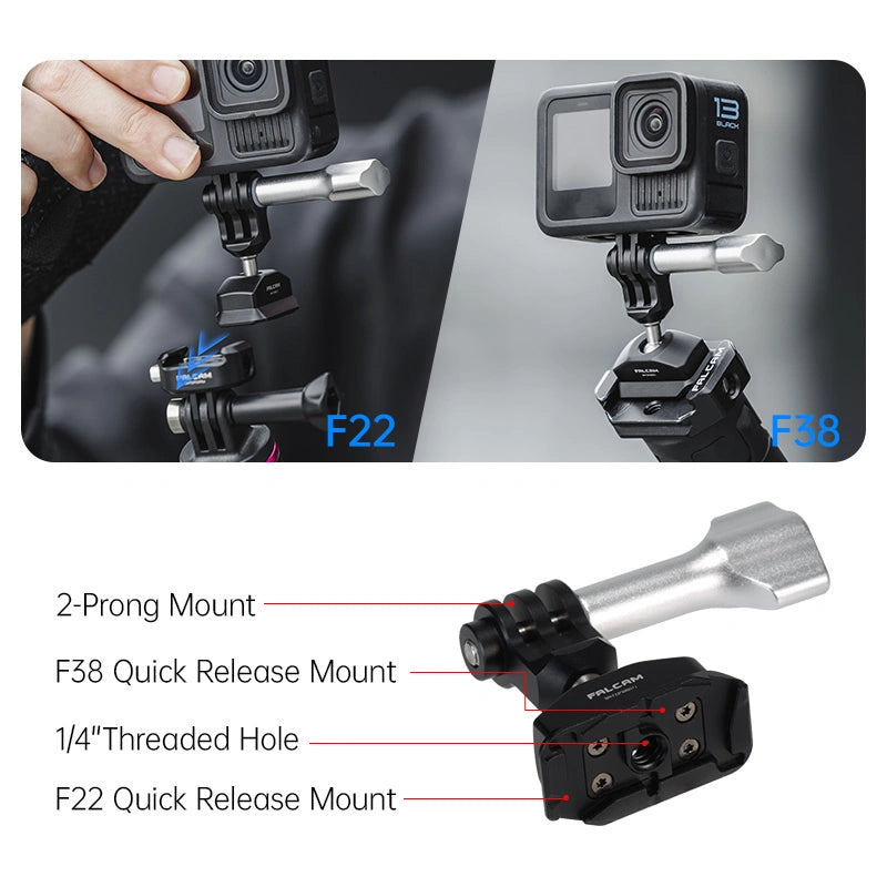 FALCAM F22&F38 Quick Release Ball Head for Action Camera 2554B