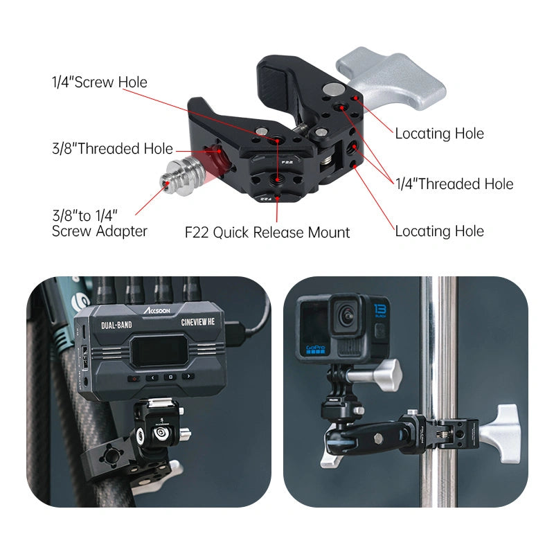 FALCAM F22 Quick Release Super Clamp F22A4801B