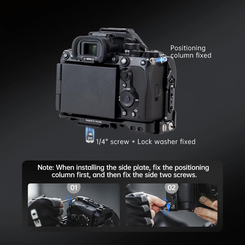 FALCAM F22&F38&F50 Quick Release Camera Cage Compatible with SONY A7M5 / A7R5 / A7M4