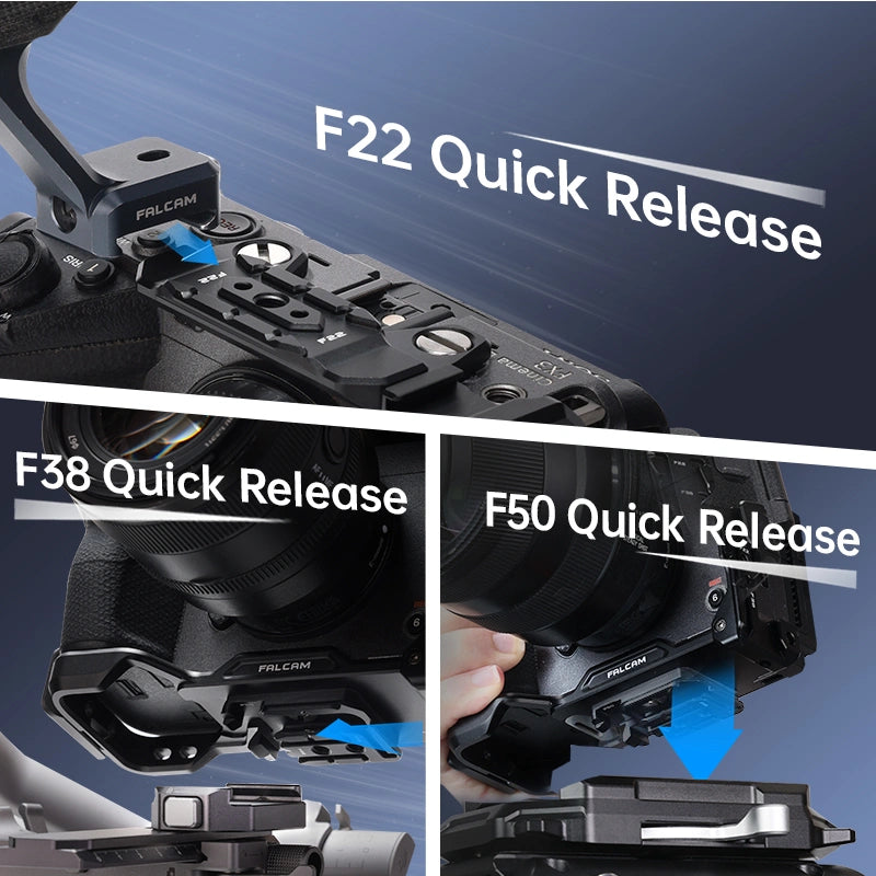 FALCAM F22&F38&F50 Quick Release Camera Cage V3 (FOR SONY FX3/FX30)