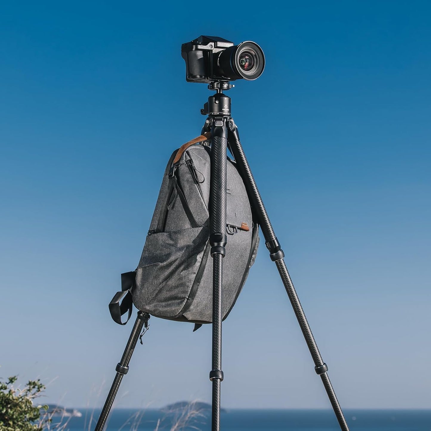 TreeRoot Carbon Fiber Medium Tripod R240T, 4-Section Legs, Quick Lock Tripod Only-T00A4901