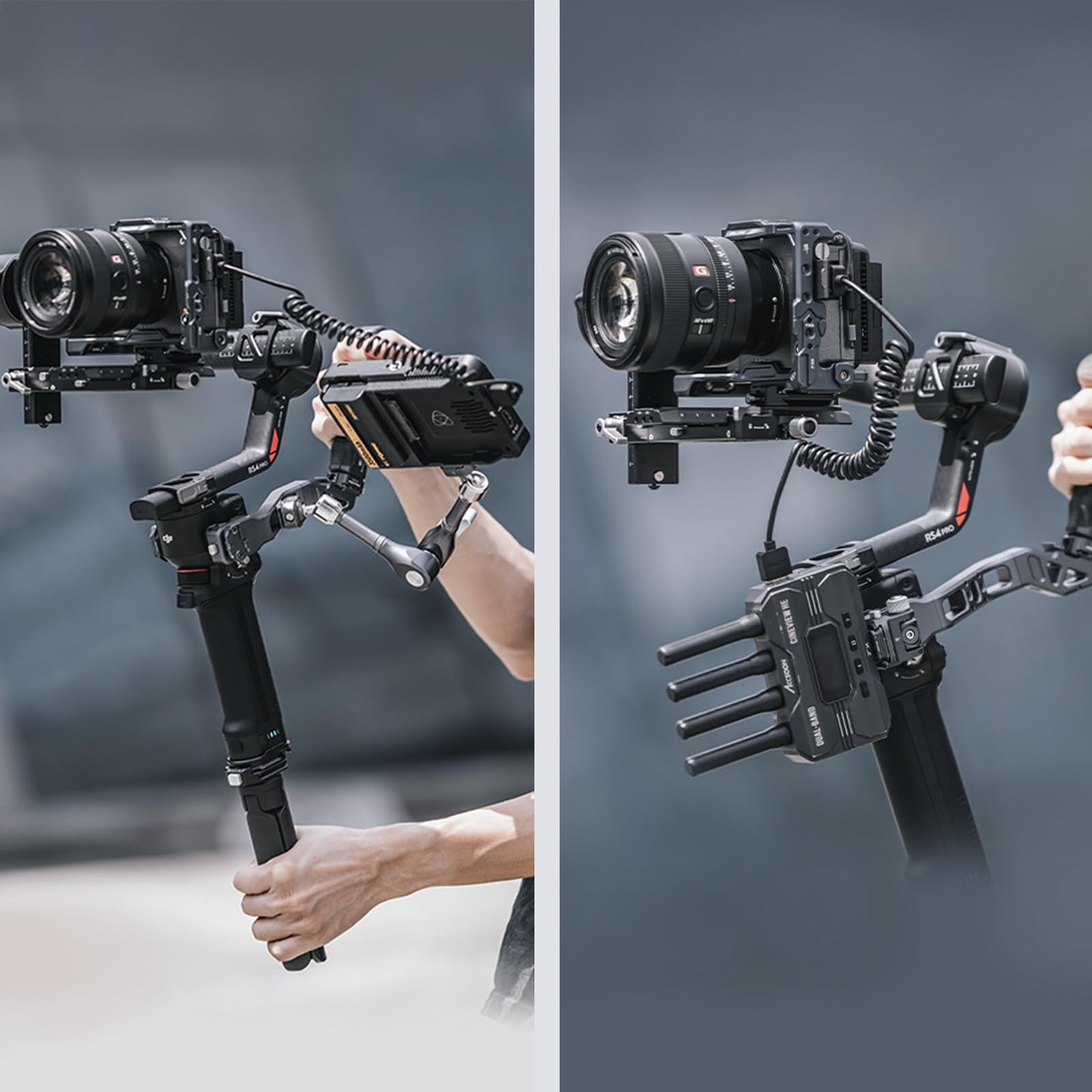 RS4 Gimbal Sling Handle Bracket L with Side Plate for DJI RS 4 Mini,RS4,RS 3 Mini, RS 3, RS 3 Pro, RS 2, RSC 2 Stabilizer-F22A4501