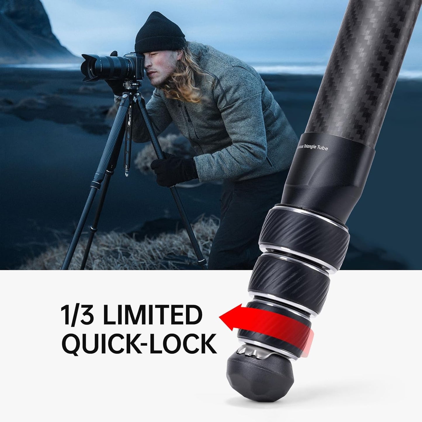 FALCAM TreeRoot Quick Lock Travel Tripod Kit(R141K-320P)- T00A4301