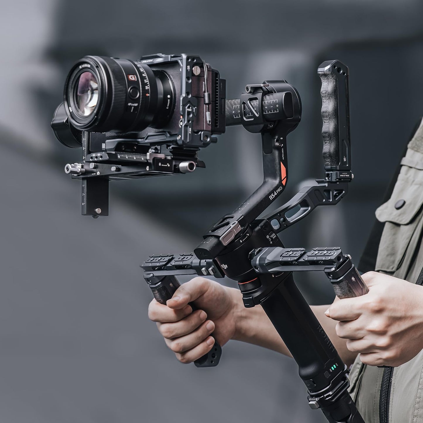 RS4 Gimbal Sling Handle Bracket L with Side Plate for DJI RS 4 Mini,RS4,RS 3 Mini, RS 3, RS 3 Pro, RS 2, RSC 2 Stabilizer-F22A4501