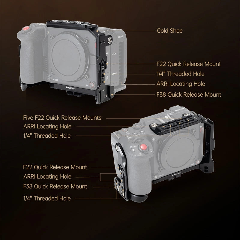 Falcam F22 & F38 Quick Release Camera Cage For Canon C50