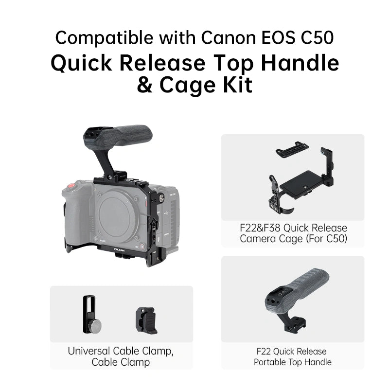 Falcam F22 & F38 Quick Release Camera Cage For Canon C50