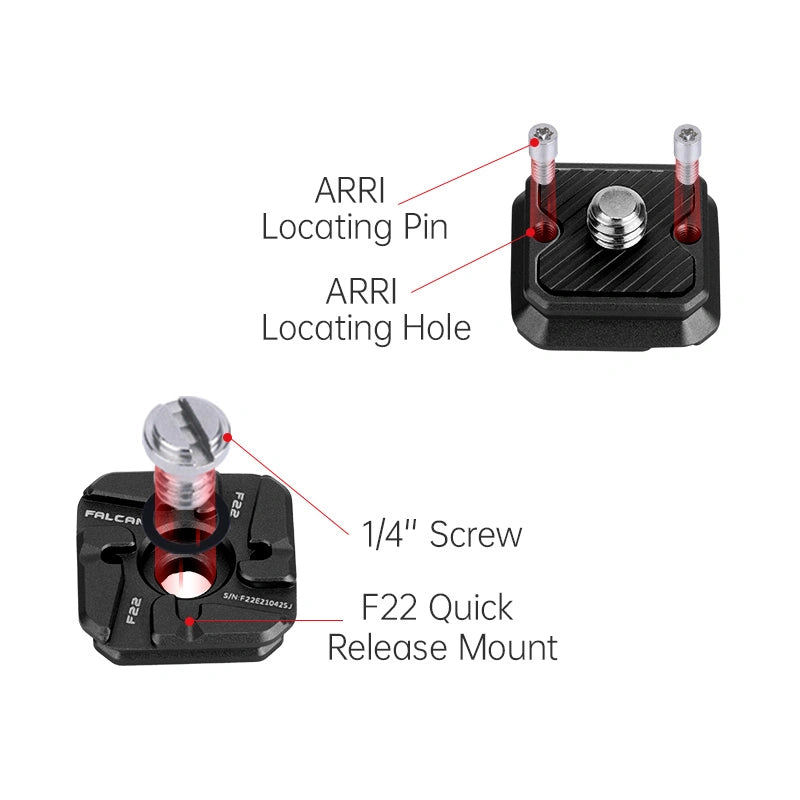 FALCAM F22 Basic Quick Release Plate V2 2529B