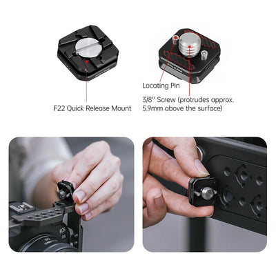 FALCAM F22 3/8 Thread Quick Release Plate 2973B