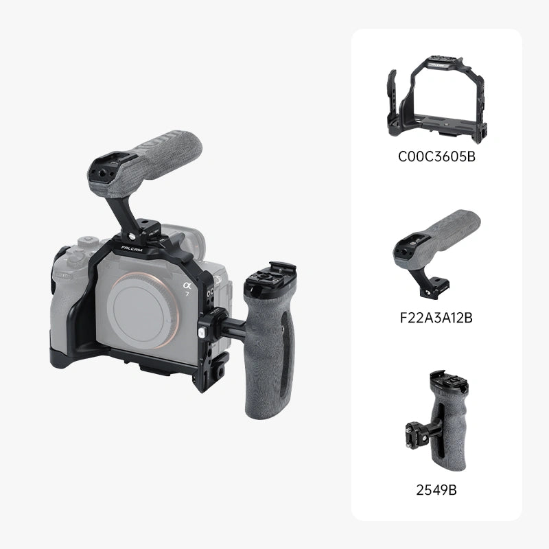 FALCAM F22&F38&F50 Quick Release Camera Cage Compatible with SONY A7M5 / A7R5 / A7M4