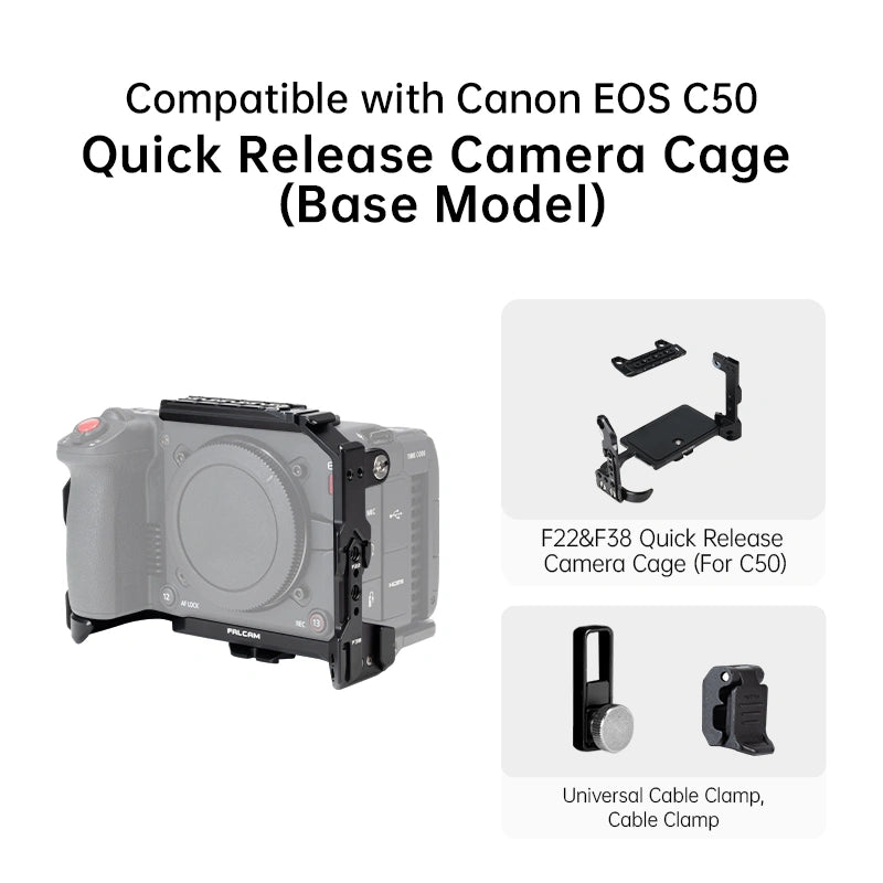 Falcam F22 & F38 Quick Release Camera Cage For Canon C50